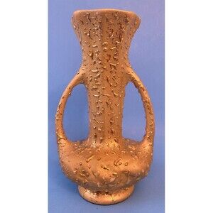 Vintage "Weeping Gold" Porcelain Amphora Vase Decorated 22 Karat Gold